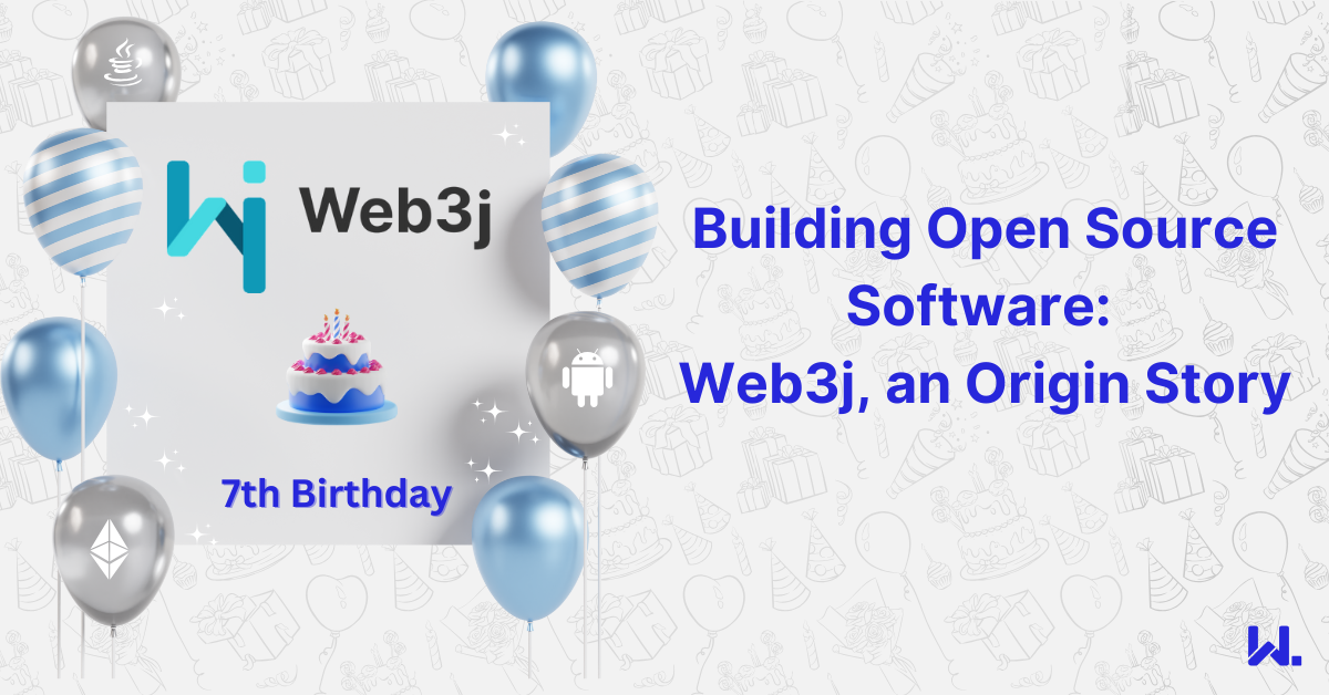Building Open Source Software: Web3j, an Origin Story