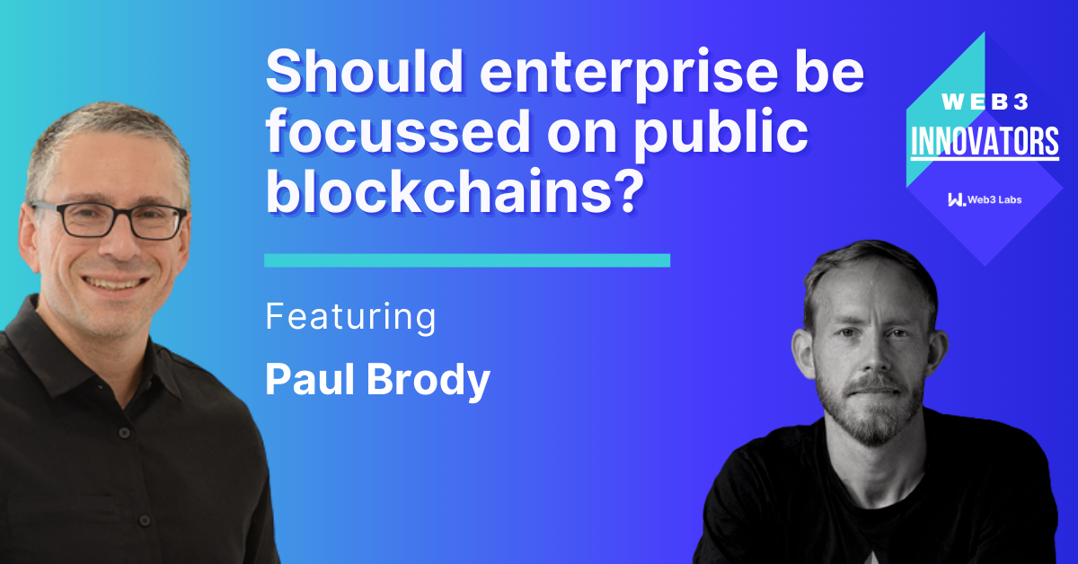 Should enterprise be focussed on public blockchains?
