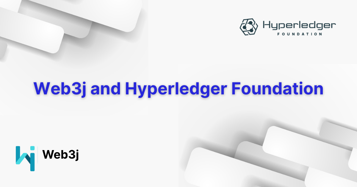 Web3j and the Hyperledger Foundation